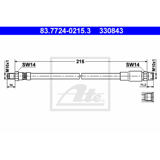 83.7724-0215.3 - Brake Hose 