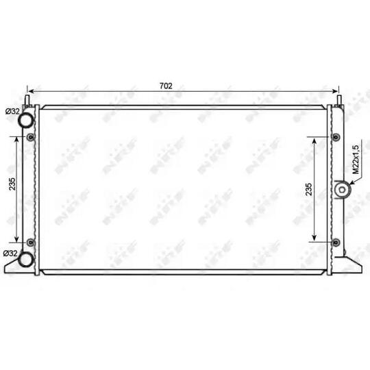 519522 - Radiator, engine cooling 