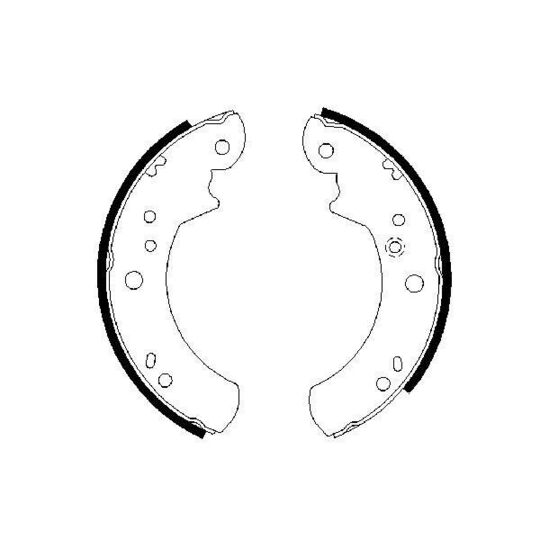 0 986 487 328 - Brake Shoe Set 