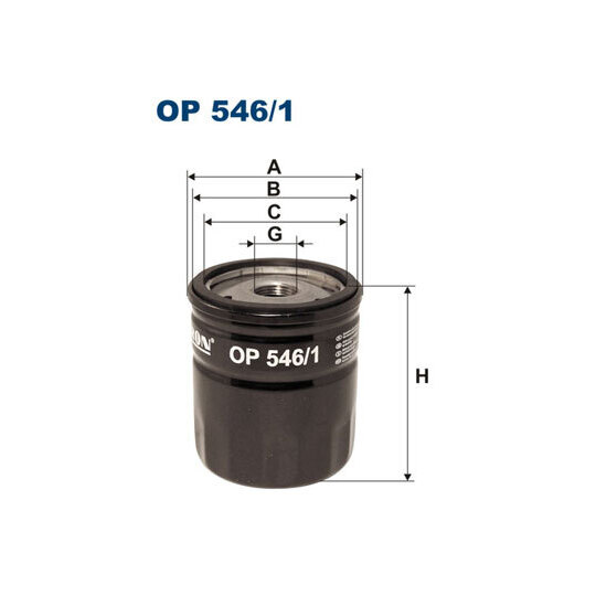 OP 546/1 - Oil filter 