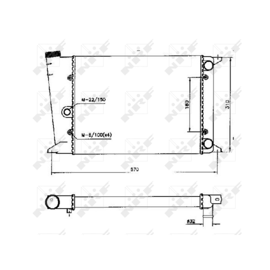 58552 - Radiaator, mootorijahutus 