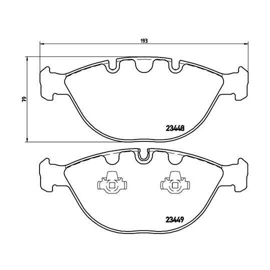 P 06 028 - Brake Pad Set, disc brake 