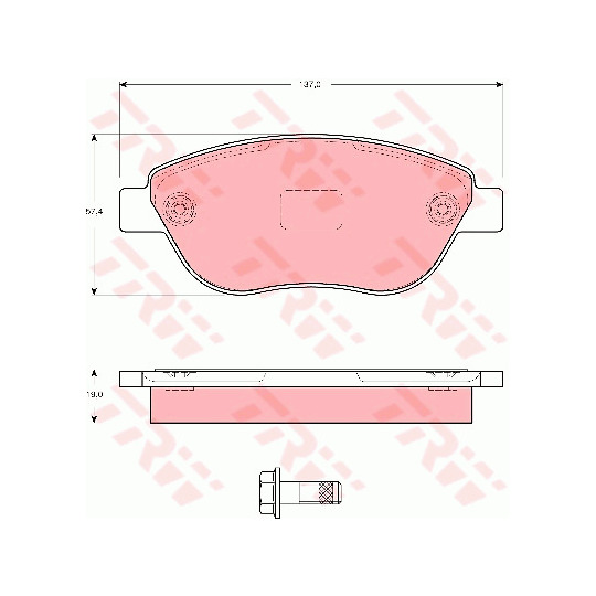 GDB1591 - Piduriklotsi komplekt, ketaspidur 