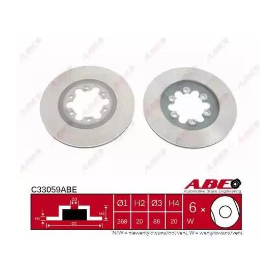 C33059ABE - Brake Disc 