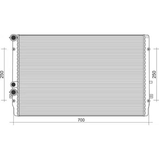 350213845000 - Radiator, engine cooling 