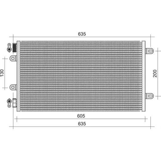 350203364000 - Lauhdutin, ilmastointilaite 