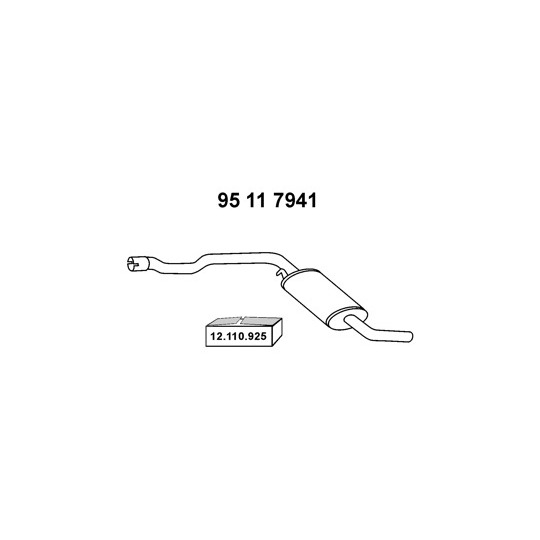 95 11 7941 - Middle Silencer 