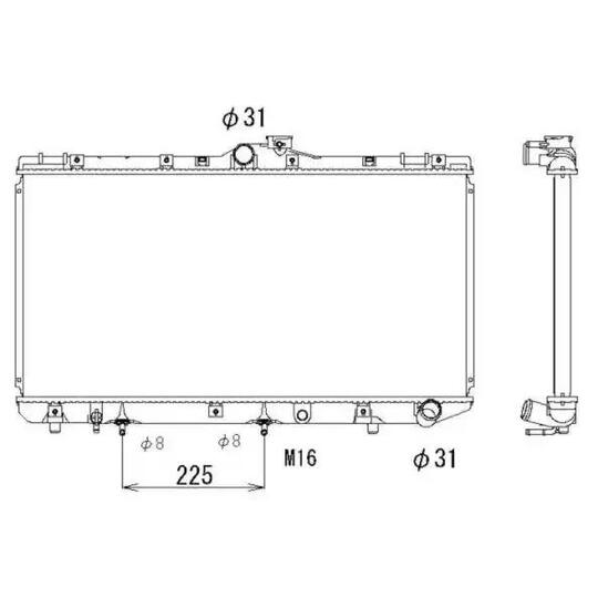 513966 - Radiator, engine cooling 