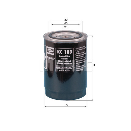 KC 183 - Fuel filter 