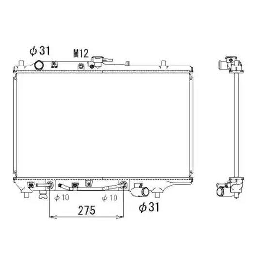 516521 - Radiaator, mootorijahutus 