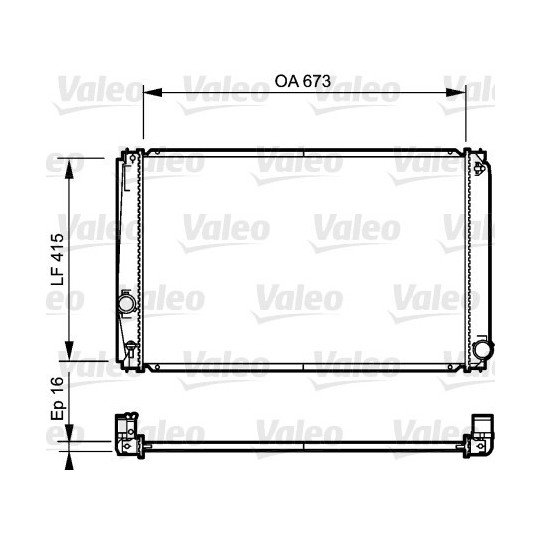 735215 - Radiator, engine cooling 