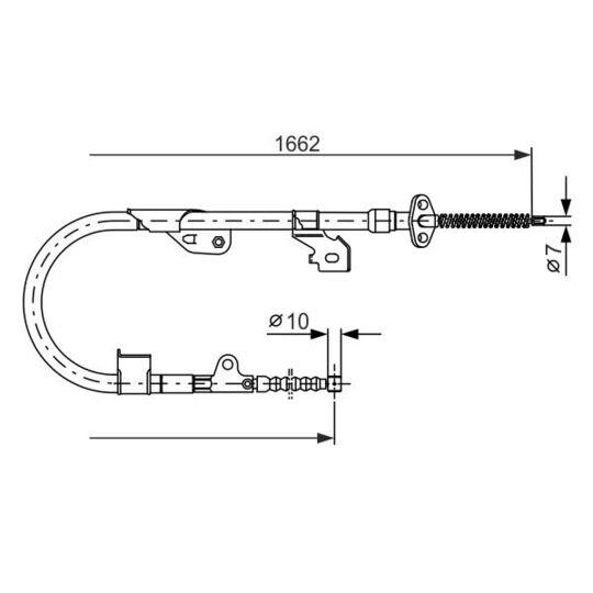 1 987 477 535 - Cable, parking brake 