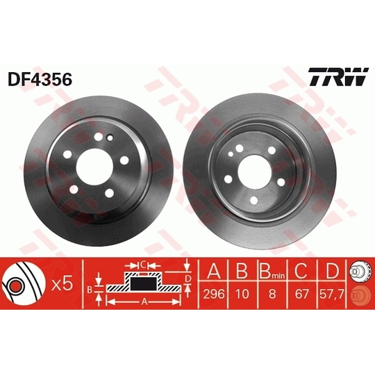 DF4356 - Brake Disc 