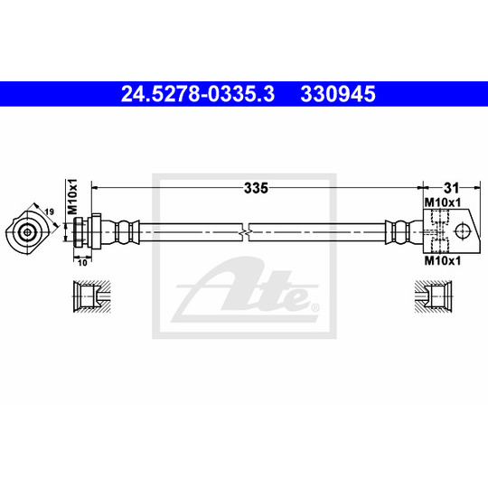 24.5278-0335.3 - Brake Hose 