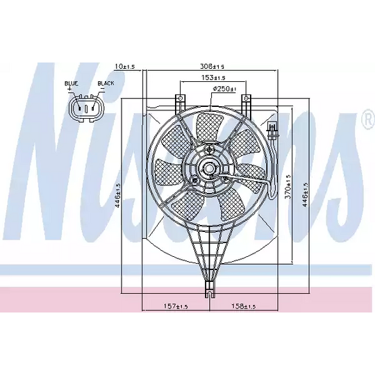 85407 - Fan, A/C condenser 