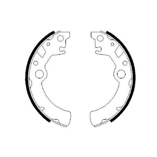 0 986 487 593 - Brake Shoe Set 