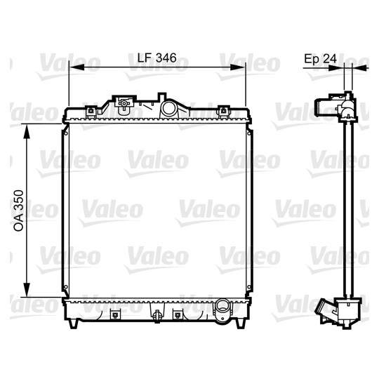 731434 - Radiator, engine cooling 