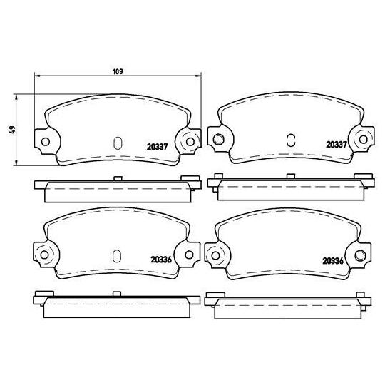 P 68 002 - Brake Pad Set, disc brake 