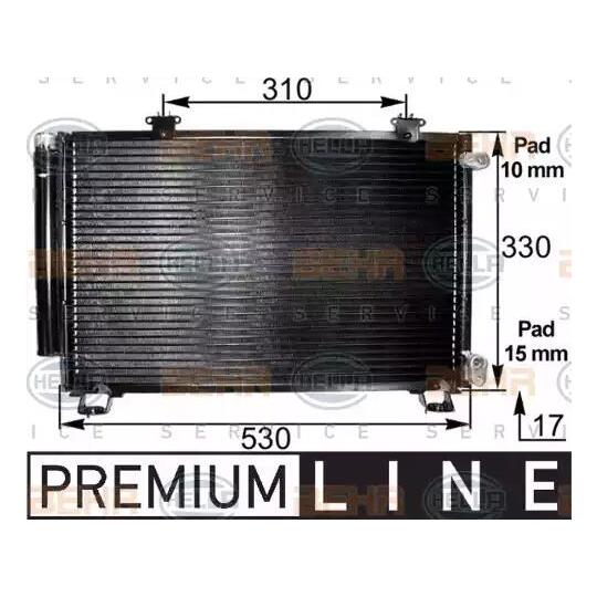 8FC 351 300-261 - Condenser, air conditioning 