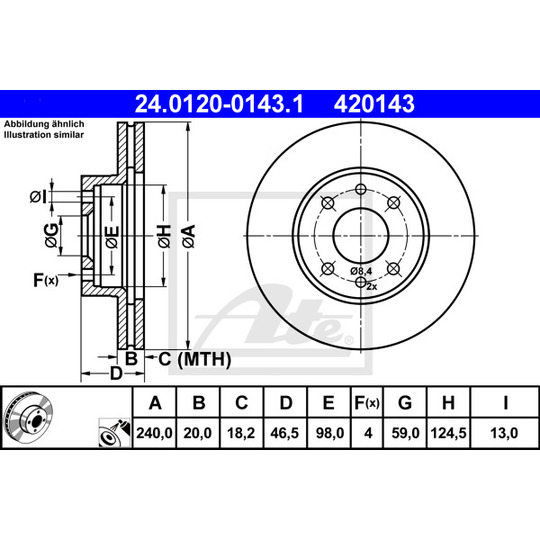 24.0120-0143.1 - Brake Disc 