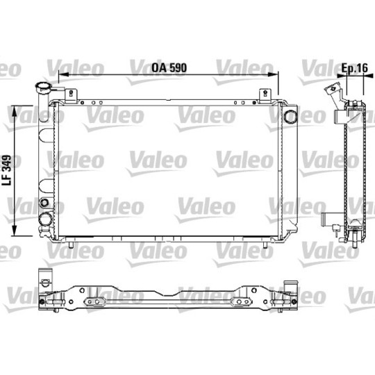 731147 - Radiator, engine cooling 