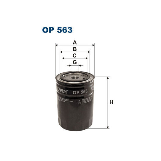 OP 563 - Oil filter 