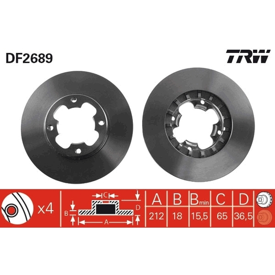 DF2689 - Brake Disc 
