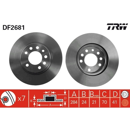 DF2681 - Brake Disc 