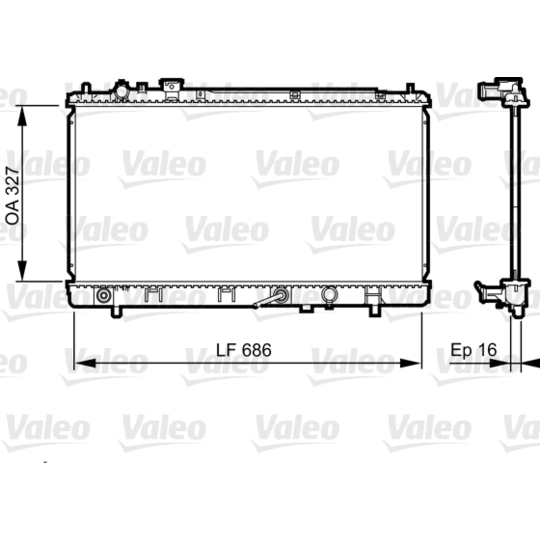 735240 - Radiaator, mootorijahutus 