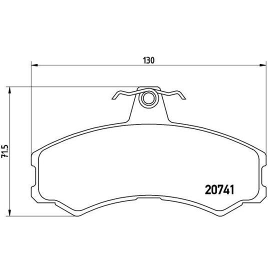 P A6 024 - Brake Pad Set, disc brake 