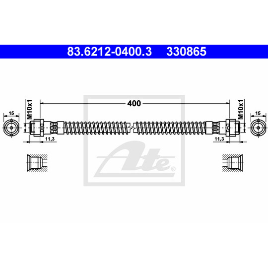 83.6212-0400.3 - Brake Hose 