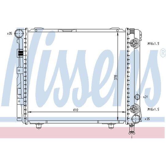 62659 - Radiator, engine cooling 