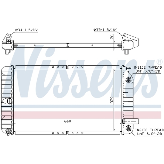 609191 - Radiator, engine cooling 