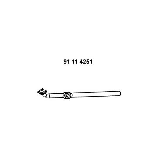 91 11 4251 - Exhaust pipe 