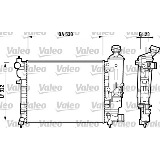 732882 - Radiator, engine cooling 