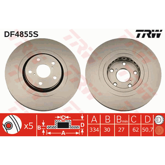 DF4855S - Brake Disc 