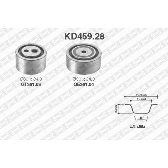 KD459.28 - Timing Belt Set 