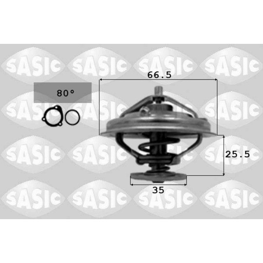 3306070 - Thermostat, coolant 