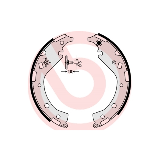 S 83 549 - Brake Shoe Set 