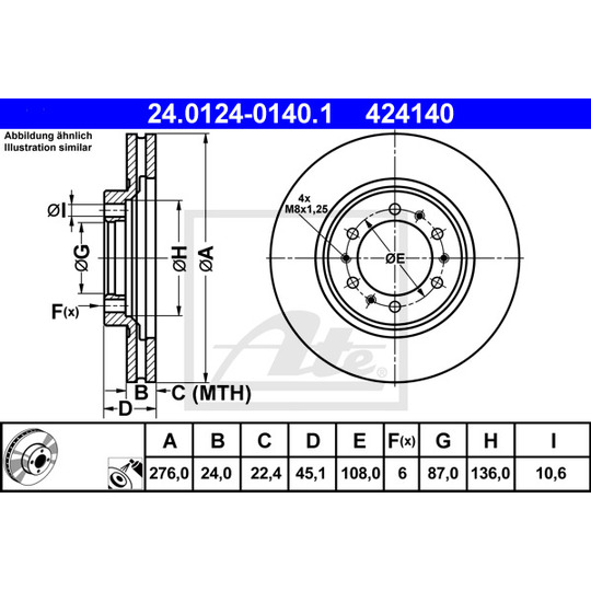 24.0124-0140.1 - Brake Disc 