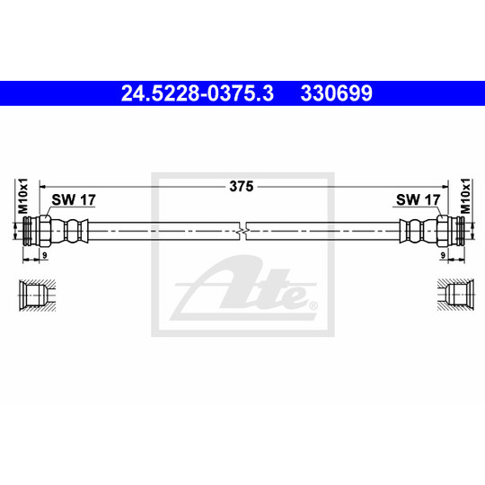 24.5228-0375.3 - Bromsslang 