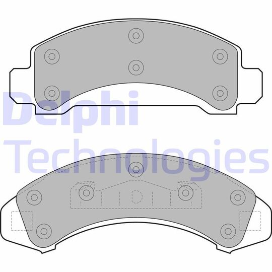 LP1666 - Brake Pad Set, disc brake 
