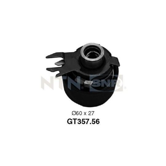 GT357.56 - Tensioner Pulley, timing belt 