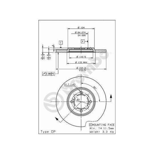 08.6740.10 - Brake Disc 