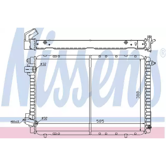 63948 - Radiator, engine cooling 