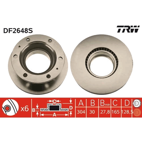 DF2648S - Brake Disc 