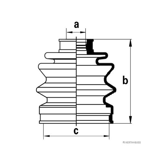 J2860307 - Bellow Set, drive shaft 