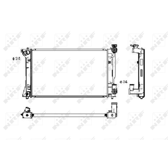 53394 - Radiaator, mootorijahutus 