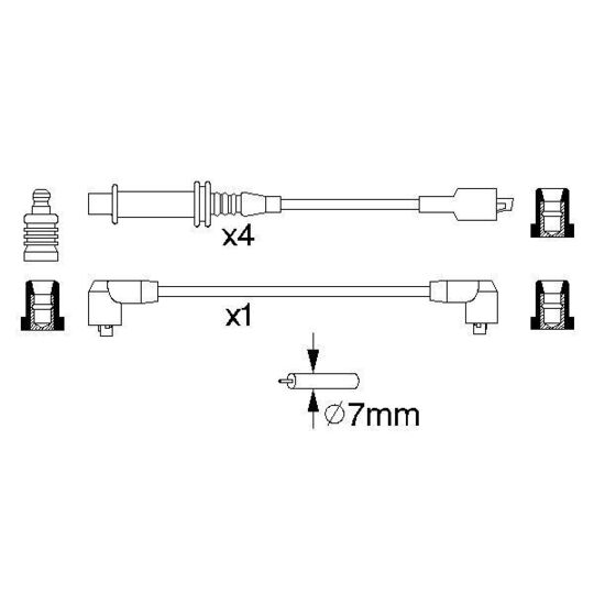 0 986 357 121 - Süütesüsteemikomplekt 