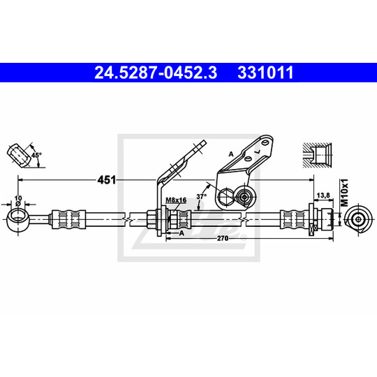 24.5287-0452.3 - Brake Hose 